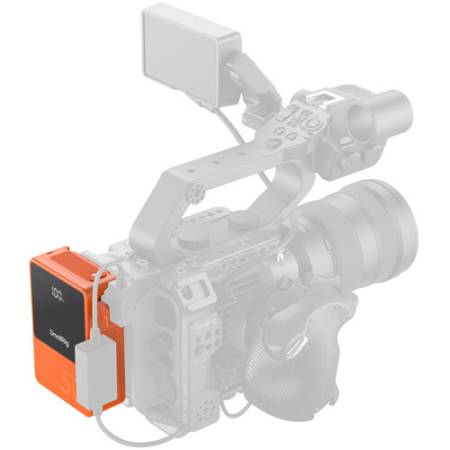 SmallRig 4871 VB50 Mini - akumulator V-Mount, 3400mAh, 50Wh, D-Tap, USB-A, USB-C, pomarańczowy_4